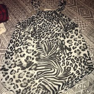 Cheetah silky tank top